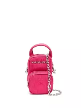 Marine Serre мини-сумка с карманами, розовый