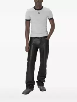 Marine Serre Moon-logo jersey Футболка, серый