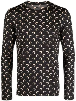 Marine Serre регенерированный топ Second Skin, черный