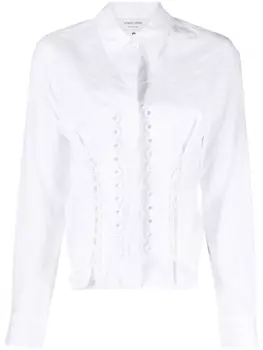 Marine Serre рубашка Regenerated, белый