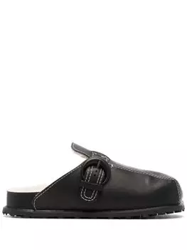 Marine Serre сандалии с ремешками, черный