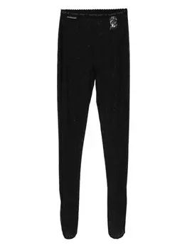 Marine Serre сетчатые колготки Moon Diamant, черный