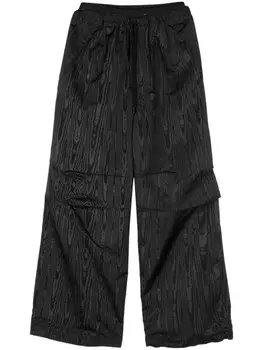 Marine Serre спортивные брюки с логотипом, черный