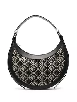Marine Serre сумка на плечо с монограммой Moon Diamant, черный