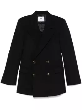 Marine Serre твиловый пиджак, черный