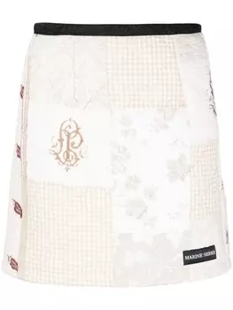 Marine Serre юбка мини, нейтральный цвет