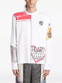 Marine Serre Upcycled Футболка, белый