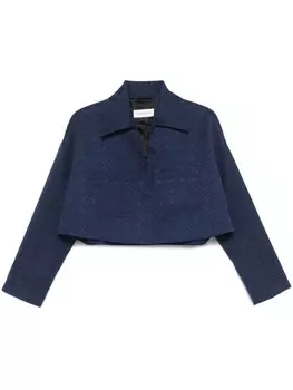 Marine Serre жаккардовый топ Moon Diamond, синий