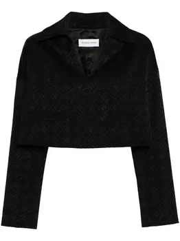 Marine Serre жаккардовый топ Moonogram, черный