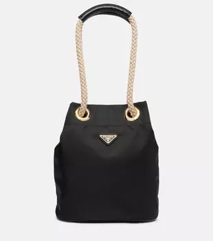 Маринер маленькая ведерко-сумка из Re-Nylon Prada, черный