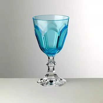 MARIO LUCA GIUSTI Бокалы для вина Dolce Vita бирюзового цвета - 6 шт, светло-синий