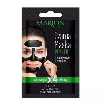 Marion Detox Peel-Off Mask черная маска с активированным углем 6г