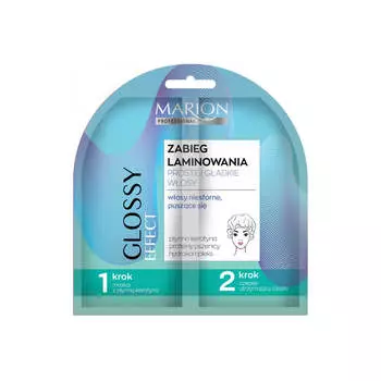 Marion Professional Glossy Effect профессиональное средство для ламинирования Прямые и гладкие волосы 20мл