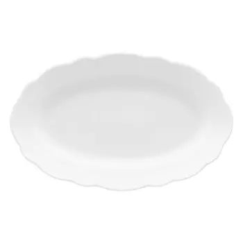 Мария Терезия Белая тарелка овальная 38 см Hutschenreuther, белый
