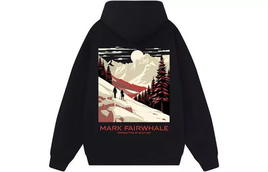 Mark Fairwhale Толстовка унисекс FAIRWHALE, Белая флисовая подкладка
