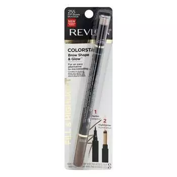 Маркер для бровей, форма и сияние, № 255, нежно-коричневый Revlon
