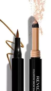 Маркер для бровей, форма и сияние, № 260, темно-коричневый Revlon