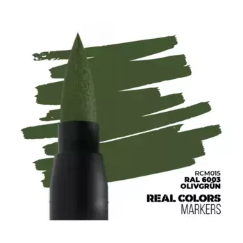 Маркер оливково-зеленого цвета RAL6003 Olivgrun RC, Real Color Markers
