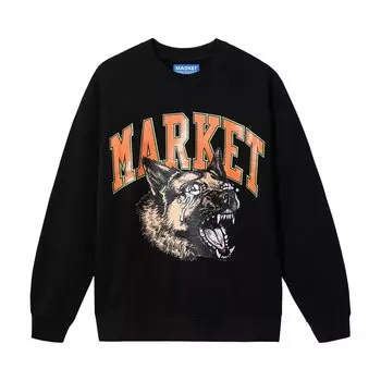 Market Beware, толстовка с круглым вырезом Crying, цвет Черный