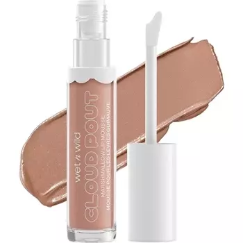 Markwins Wet N Wild Cloud Pout Marshmallow Lip Mousse Матовая жидкая губная помада с аргановым маслом, маслом авокадо и витамином Е Fluffernutter, Wet 'N' Wild