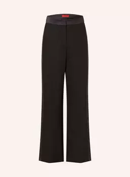 Марлен брюки гигантские с галунными полосками Max & Co., черный