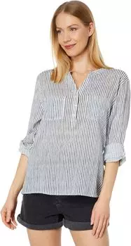 Марлевая рубашка Дилана Carve Designs, цвет Navy Milos Stripe