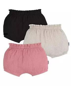 Марлевые шорты Bubble для маленьких девочек, 3 шт Gerber, розовый