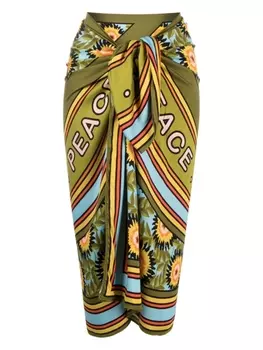 Marlies Dekkers парео Bellini с графичным принтом, зеленый