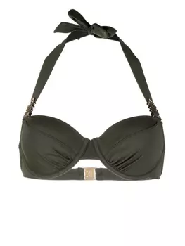 Marlies Dekkers топ бикини Royal Navy с вырезом халтер, зеленый
