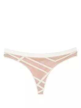 Marlies Dekkers жаккардовые трусы-стринги Illusionist, нейтральный цвет