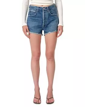 Марло Винтажные Джинсовые Шорты Citizens of Humanity, синий