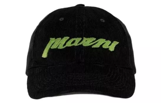 MARNI Бейсболка мужская хлопковая черная