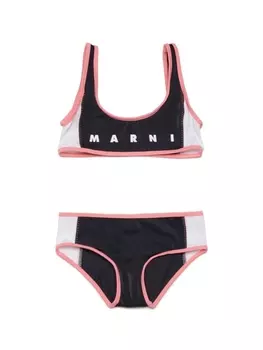 Marni бикини с логотипом, черный