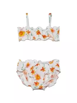 Marni бикини Sunny Day с цветочным принтом, белый