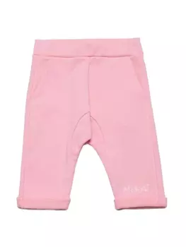 Marni брюки с логотипом, розовый