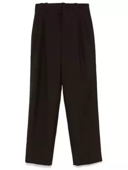 Marni брюки со складками, коричневый