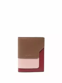 Marni бумажник в стиле колор-блок, розовый