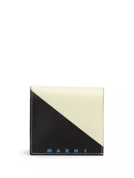 Marni двойной кошелек с цветными блоками, белый
