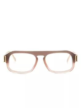 Marni Eyewear очки Burullus в прямоугольной оправе, коричневый
