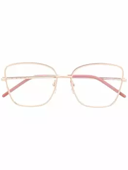 Marni Eyewear очки в квадратной оправе, золотистый