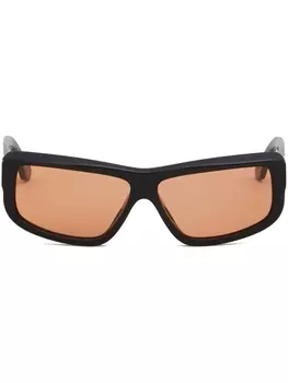 Marni Eyewear солнцезащитные очки Annapuma Circuit в прямоугольной оправе, черный