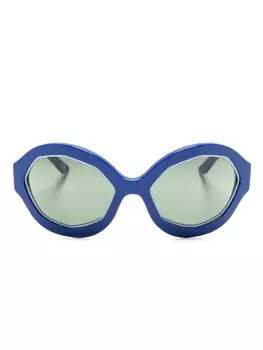 Marni Eyewear солнцезащитные очки Cumulus Cloud в овальной оправе, синий
