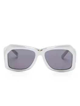 Marni Eyewear солнцезащитные очки в массивной оправе, серый