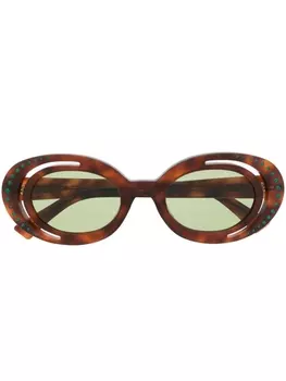 Marni Eyewear солнцезащитные очки Zion, коричневый