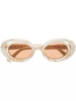 Marni Eyewear солнцезащитные очки Zyon Canyon, нейтральный цвет
