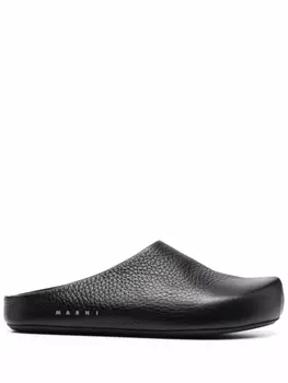 Marni фактурные слиперы, черный