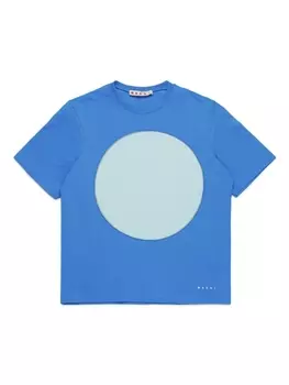 Marni футболка из джерси, синий