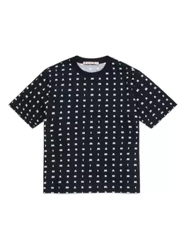 Marni футболка с логотипом, черный