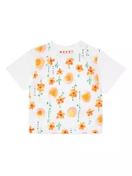 Marni футболка Sunny Day, белый