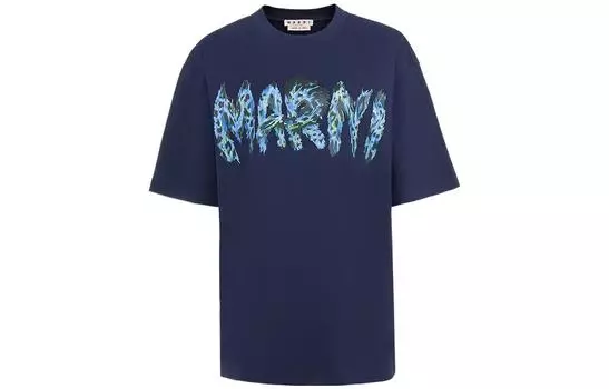 MARNI Футболка женская темно-синие